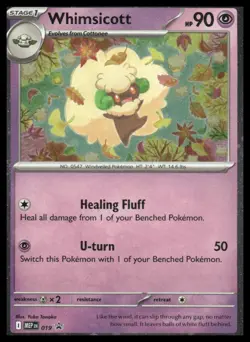 Pokemon ME: Mega Evolution Promo #019 Whimsicott (Cosmos Holo) Promo,Holo - Image 1