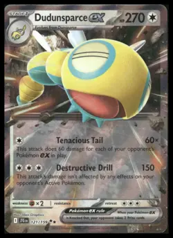 Pokemon SV09: Journey Together #121/159 Dudunsparce ex Holo - Image 1