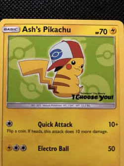 Ash's Pikachu - SM112 - Non-Holo Promo POKEMON SUN & MOON PROMOS LP - Image 4