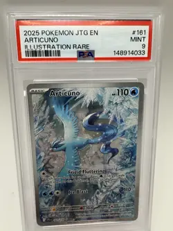 Pokemon Articuno 161/159 Sv09: Journey Together Illustration Rare Holo PSA 9 - Image 1