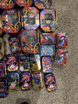 Pokemon Tins Lot of 34 “empty” And 4 Deck Boxes - Image 5