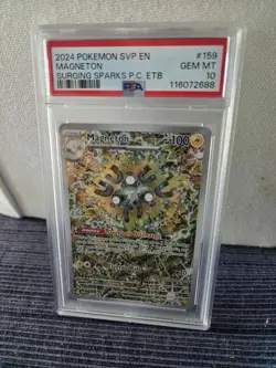 Pokemon 2024 Magneton 159 Pokemon Center Promo Surging Sparks PC ETB PSA 10 - Image 1