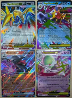 Pokemon TCG Mixed Lot Of 4 ex Double Rare Holos POR & ASC Mega Gardevoir & more - Image 1