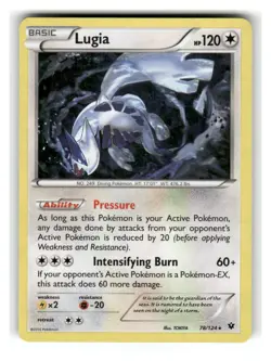 Lugia (XY Fates Collide) 78/124 Holo Rare Deck Exclusives Pokemon Holo LP - Image 1