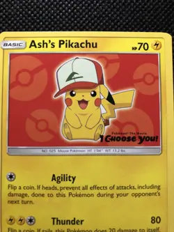 Ash's Pikachu - SM109 - Non-Holo Promo POKEMON SUN & MOON PROMOS LP - Image 4