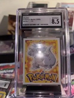 Rhydon - Pokemon Merlin 1998 - Series 1 - 112 - CGC 8 NM/Mint - Image 1