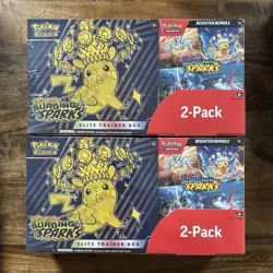Pokemon Surging Sparks Elite Trainer Box and Booster Bundle Costco Sealed - Image 1