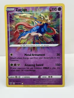 Pokemon - Zacian - 082/185 - SWSH Vivid Voltage - Amazing Rare - Image 1