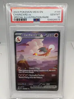 2023 Pokemon Mew En-151 Charizard EX SIR PSA 10 - Image 1