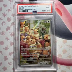 Eevee 188/167 Pokemon Scarlet & Violet: Twilight Masquerade Eng PSA 9 MINT - Image 1