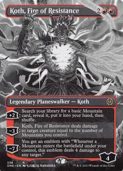Koth, Fire of Resistance (Borderless) R Phyrexia: All Will Be One 338 NM - Image 1