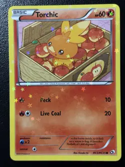 Pokemon TCG Legendary Treasures: Radiant Collection - Torchic RC5/RC25 Common LP - Image 1