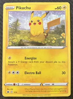 Pikachu - 7/15 Promo Holo McDonald's Promos 2022 7/15 LP Pokemon TCG - Image 1