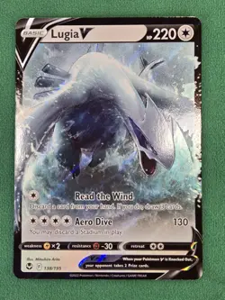 Pokemon TCG Lugia V Ultra Rare 138/195 Silver Tempest - Image 3