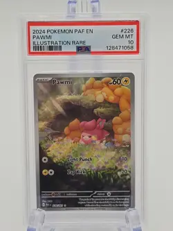 2024 POKEMON PAF EN PALDEAN FATES ILLUSTRATION RARE #226 PAWMI PSA 10 Gem Mint - Image 1