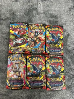 18x Pokemon TCG Sword & Shield, Scarlet & Violet, Mega Evolutions Pack Lot - Image 2