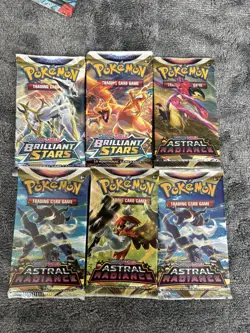 18x Pokemon TCG Sword & Shield, Scarlet & Violet, Mega Evolutions Pack Lot - Image 3