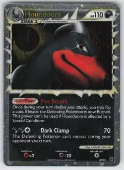 Houndoom (Prime) 82/90 Undaunted Holo Pokemon TCG 2010 Ultra Rare - Image 1