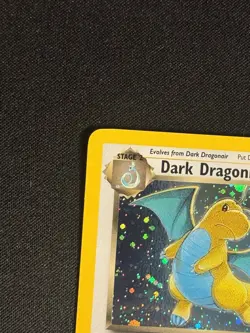 Dark Dragonite Holo 5/82 Team Rocket PERFECT SWIRL WOTC Pokemon NEAR MINT - Image 2