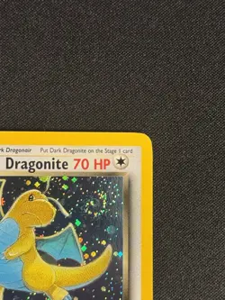 Dark Dragonite Holo 5/82 Team Rocket PERFECT SWIRL WOTC Pokemon NEAR MINT - Image 3
