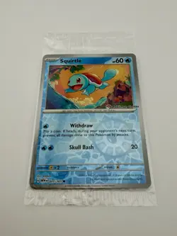 Pokemon Center Stamped Reverse Holo Squirtle Promo 007/165 Pokemon 151 Sealed - Image 3