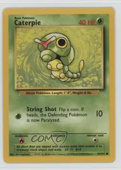 Caterpie Pokemon Base Set #45 1999 - Image 1