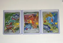 POKEMON MEGA EVOLUTION PROMOS 037, 038, 039 BULBASAUR, CHARMANDER, SQUIRTLE - Image 1