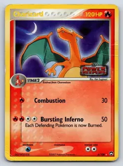 Charizard 6/108 Holo Rare Power Keepers Pokemon Reverse Holo Damaged - Image 1