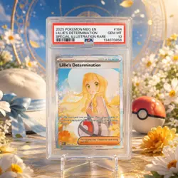 PSA 10 Lillie's Determination 184/132 SIR Mega Evolution MEG 2025 Pokemon - Image 1