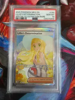 PSA 10 Lillie's Determination 184/132 SIR Mega Evolution MEG 2025 Pokemon - Image 2