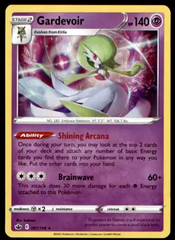 Gardevoir 061/198 Holo Rare Chilling Reign Pokemon Holo Lightly Played - Image 1