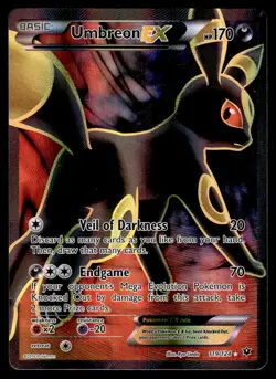 Umbreon-EX #119 - Ultra Rare Full Art - Pokemon Fates Collide - LP - Image 1