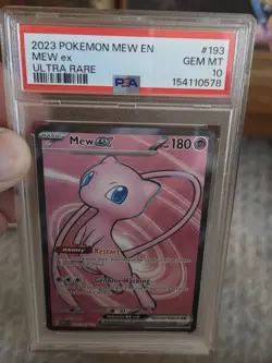 Mew EX 193/165 Mew-EN Ultra Rare 151 Pokemon PSA 10 - Image 2