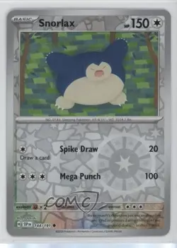 Snorlax Reverse Foil Pokemon SV08: Surging Sparks #144 - Image 1