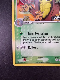 2006 Pokemon Kakuna EX Delta Species #46/113 Reverse Holo STAMPED - Image 4