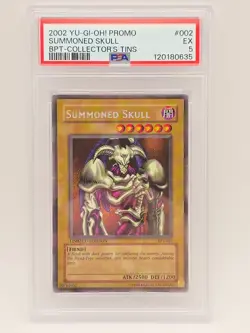 2002 YU-GI-OH! PROMO BPT-COLLECTOR'S TINS #002 SUMMONED SKULL PSA 5 - Image 1
