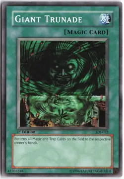 Yugioh - Giant Trunade SDJ-032 1st Edition - Starter Deck: Joey - Image 1
