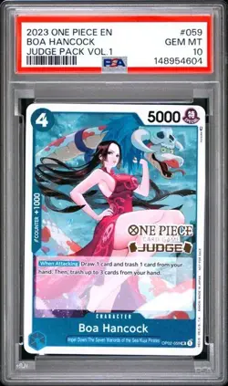 2023 ONE PIECE JUDGE PACK VOLUME 1 059 BOA HANCOCK PSA 10 GEM MINT - Image 1