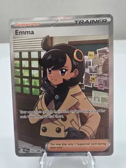 Pokemon Card TCG: ME04 Chaos Rising - Emma 107/086 Full Art Trainer Near Mint - Image 1