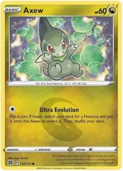 Axew - 110/172 - Brilliant Stars - Pokemon TCG - Image 1