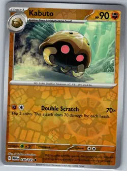 Kabuto 140/165 Reverse Holo SV: Scarlet & Violet 151 - Pokemon Card - NM - Image 1