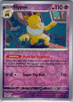 Hypno 097/165 Reverse Holo SV: Scarlet & Violet 151 - Pokemon Card - NM - Image 1