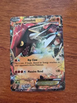 Groudon EX XY42 XY Black Star Promo Pokemon Card HP PK001281 - Image 1