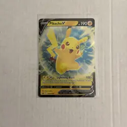 Pikachu V SWSH198 SWSH: Sword & Shield Promo Cards Holo. Pk001724 - Image 1