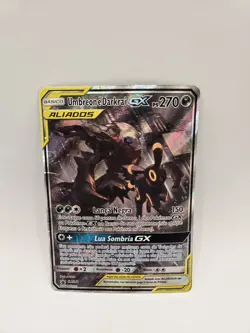 Pokemon Black Star Promo Umbreon & Darkrai GX SM241 Tag Team Spanish Card HP - Image 1