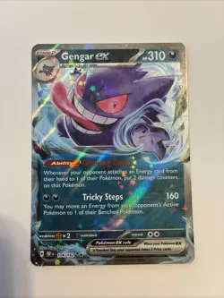 Pokemon TCG Gengar EX Temporal Forces Ultra Rare Card 104/162 - Image 1