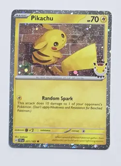 Pokemon Pikachu 051/162 2026 Pokemon Day Stamped Promo 30th Anniversary TCG Card - Image 1