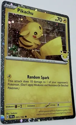 Pokemon Pikachu 051/162 2026 Pokemon Day Stamped Promo 30th Anniversary TCG Card - Image 4