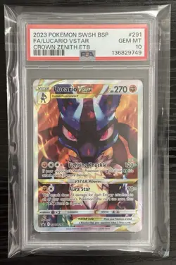 PSA 10 Lucario VSTAR SWSH291 SWSH: Sword & Shield Promo Cards - Image 1