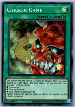 Chicken Game Super Rare OTS Tournament Pack 26 OP26-EN010 NM - Image 1